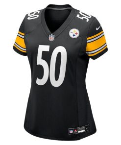 Alternative view of Malik Harrison Pittsburgh Steelers Nike Women's Team Game Jersey -  Black