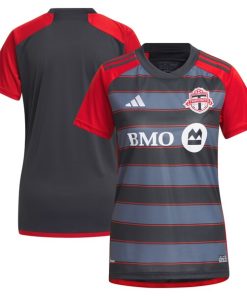 Toronto FC adidas Women's 2024 Club Kit Replica Jersey - Gray