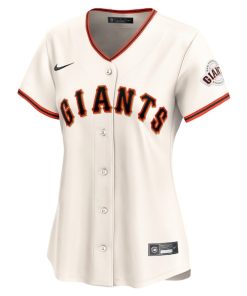 Alternative view of San Francisco Giants Nike Women's Home Limited Custom Jersey - Cream