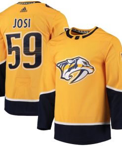 Roman Josi Nashville Predators adidas Home Primegreen Authentic Player Jersey - Gold
