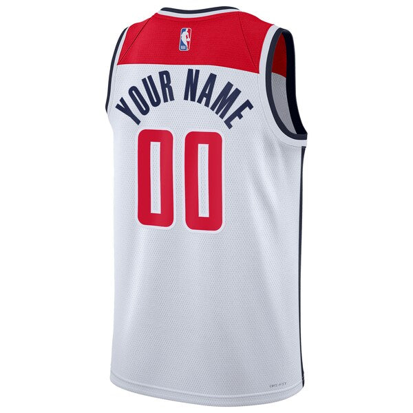 Washington Wizards Nike Unisex Swingman Custom Jersey White - Association Edition - Image 3
