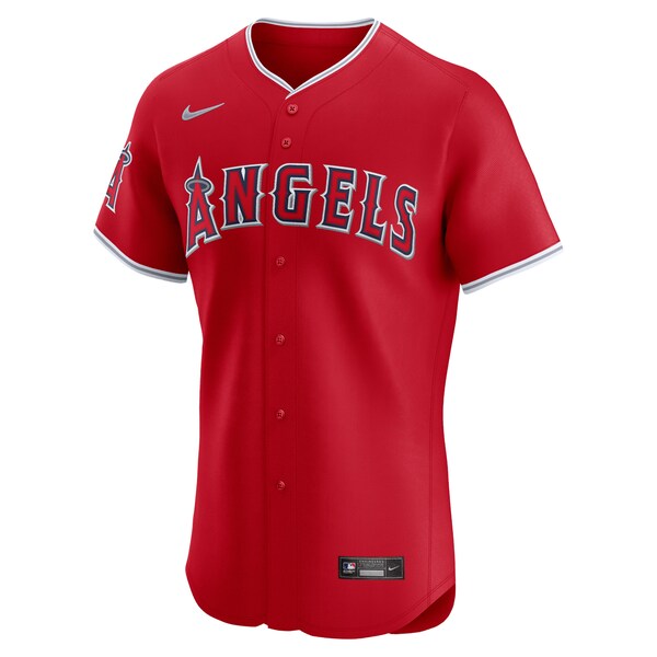 Los Angeles Angels Nike Alternate Vapor Premier Elite Patch Jersey - Red - Image 2