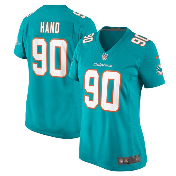 Da'Shawn Hand Miami Dolphins Nike Women's Game Jersey - Aqua