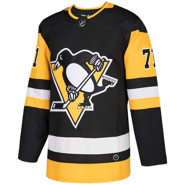 Evgeni Malkin Pittsburgh Penguins adidas Authentic Player Jersey - Black - Image 2