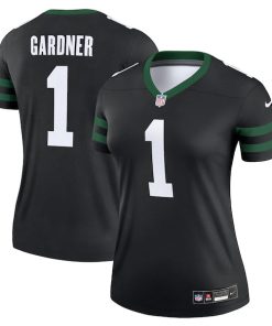 Alternative view of Ahmad Sauce Gardner New York Jets Nike Women's Legend Jersey - Black