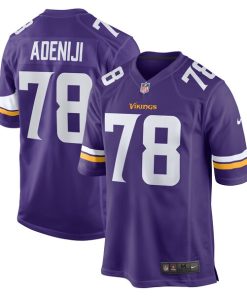 Hakeem Adeniji Minnesota Vikings Nike Team Game Jersey -  Purple
