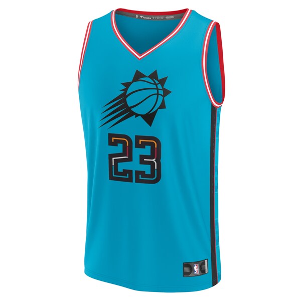 Cameron Johnson Phoenix Suns Youth 2022/23 Fast Break Jersey - City Edition - Turquoise - Image 2