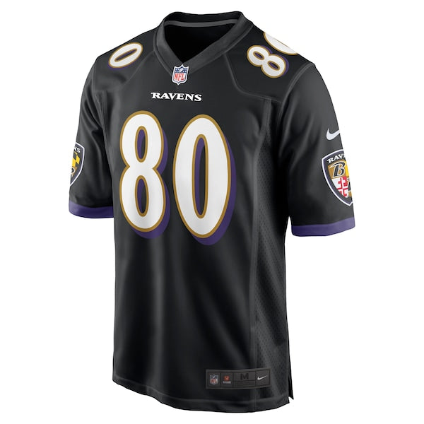 Isaiah Likely Baltimore Ravens Nike Alternate Game Jersey - Black/Purple - Image 3