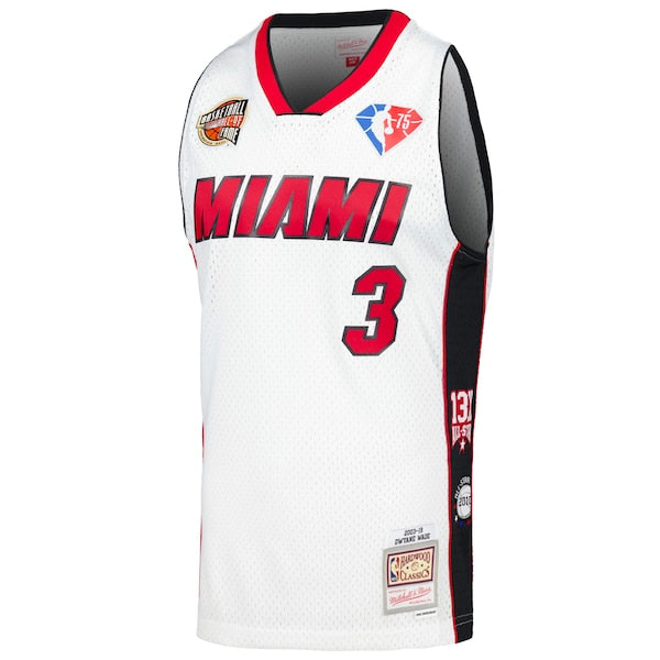 Dwyane Wade Miami Heat Unisex Hall of Fame Class of 2023 Throwback Swingman Jersey - White - Image 2