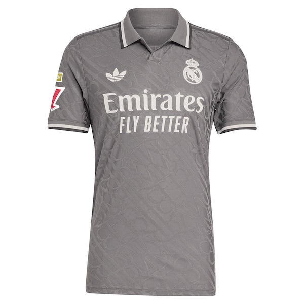 Kylian Mbapp¨¦ Los Merengues adidas Originals 2024/25 Third Authentic Player Jersey - Charcoal - Image 2