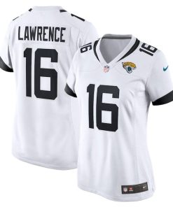 Trevor Lawrence Jacksonville Jaguars Nike Women's Game Jersey - White/Teal