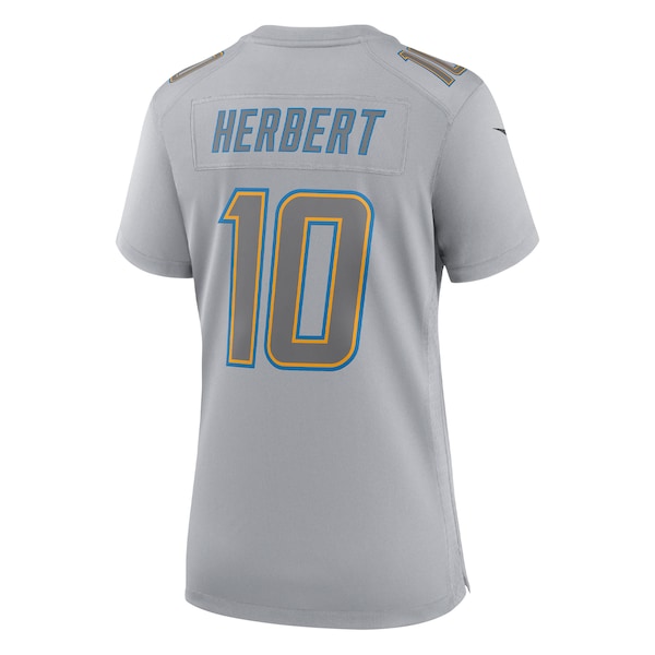 Justin Herbert Los Angeles Chargers Nike Women's Atmosphere Fashion Game Jersey - Gray - Image 3