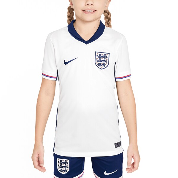 England National Team Nike Youth 2024 Home Replica Blank Jersey - White - Image 6