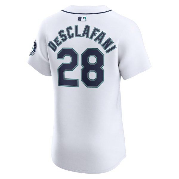 Anthony DeSclafani Seattle Mariners Nike Home Elite Player Jersey - White - Image 4