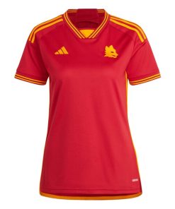 Alternative view of AS Roma adidas Women's 2023/24 Home Replica Jersey - Red