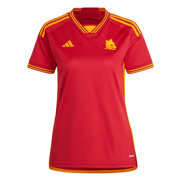 AS Roma adidas Women's 2023/24 Home Replica Jersey - Red - Image 2