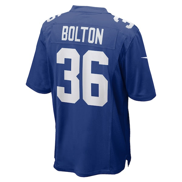 Curtis Bolton New York Giants Nike Team Game Jersey - Royal - Image 3