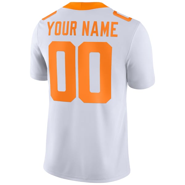 Tennessee Volunteers Nike Football Custom Game Jersey - White - Image 3