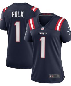 Ja'Lynn Polk New England Patriots Nike Women's Team Game Jersey -  Navy