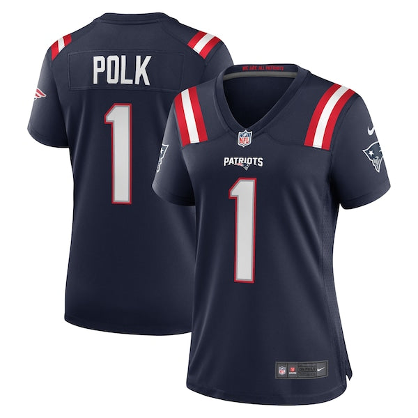 Ja'Lynn Polk New England Patriots Nike Women's Team Game Jersey - Navy