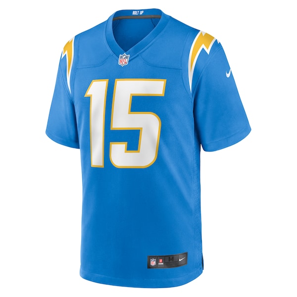 Ladd McConkey Los Angeles Chargers Nike 2024 NFL Draft Player Game Jersey - Powder Blue - Image 2