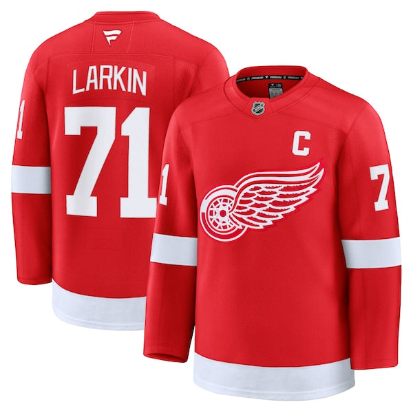 Dylan Larkin Detroit Red Wings Home Premium Jersey - Red/White