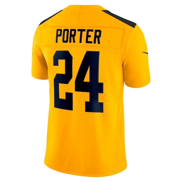 Joey Porter Jr. Pittsburgh Steelers Nike Alternate 1933 Throwback Vapor F.U.S.E. Limited Jersey - Gold/Black/White - Image 4