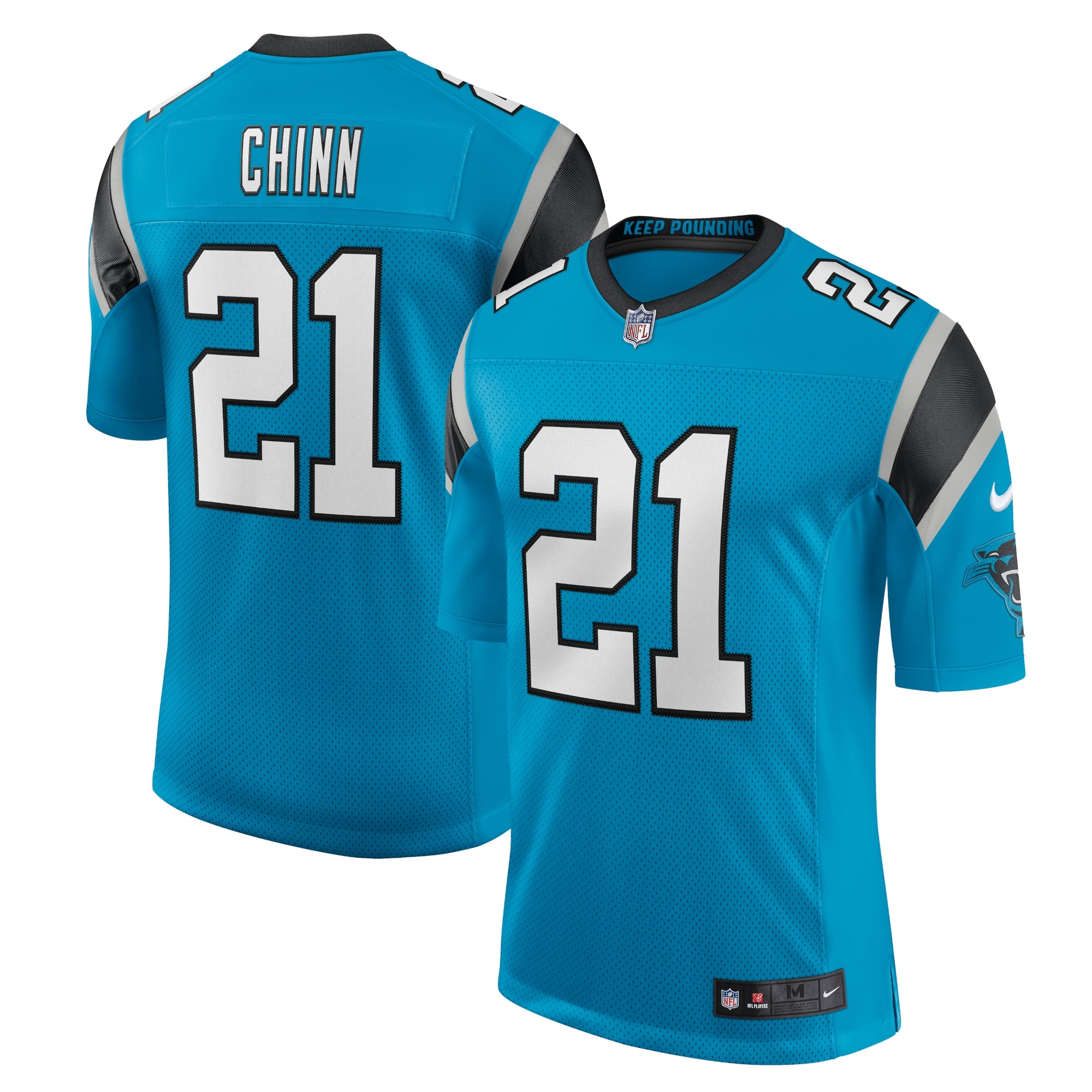 Jeremy Chinn Carolina Panthers Nike Vapor Limited Jersey - Black/Blue - Image 5