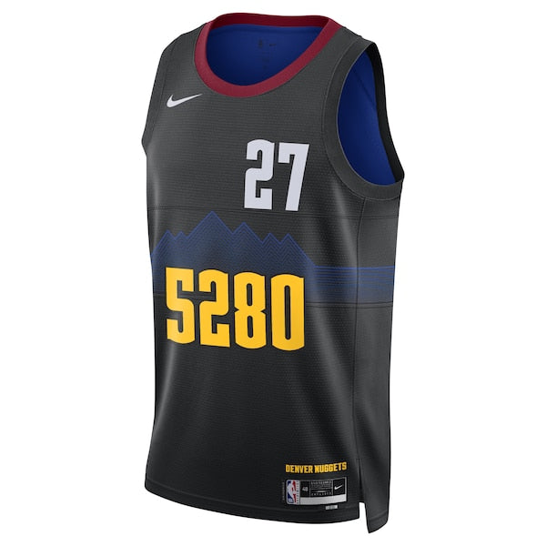 Jamal Murray Denver Nuggets Nike Unisex 2023/24 Swingman Jersey - Black - City Edition - Image 2