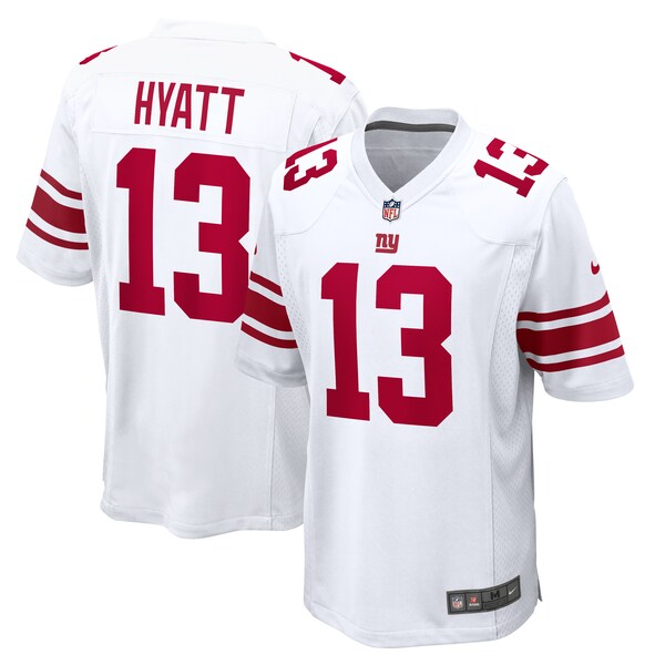 Jalin Hyatt New York Giants Nike Game Jersey - White/Royal - Image 2
