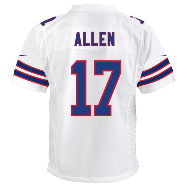 Josh Allen Buffalo Bills Nike Youth Game Jersey - White/Red/Royal - Image 4