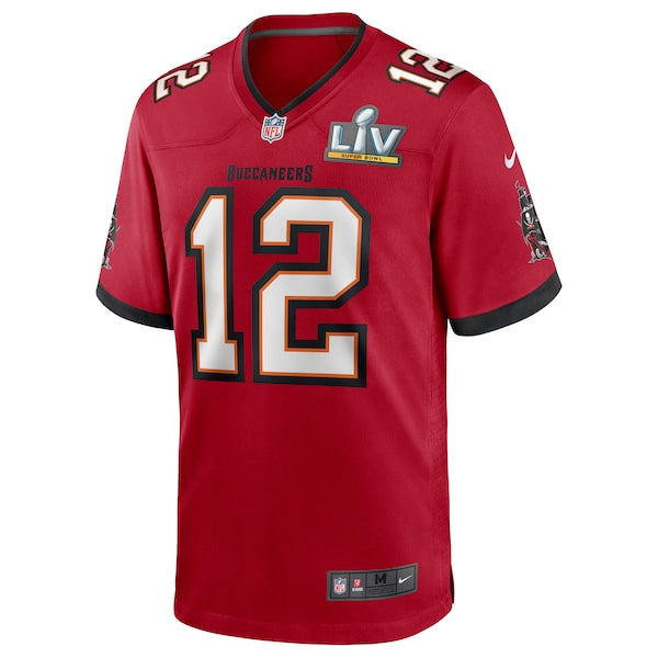 Tom Brady Tampa Bay Buccaneers Nike Super Bowl LV Bound Game Jersey - Red - Image 2