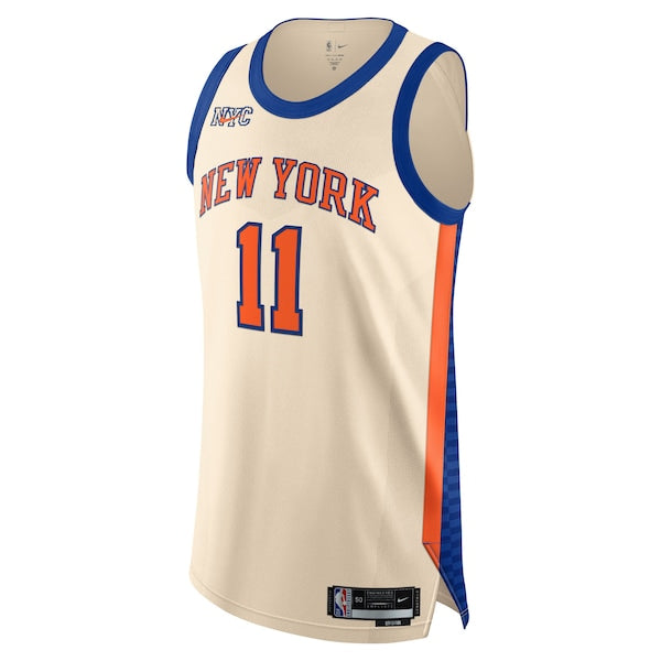 Jalen Brunson New York Knicks Nike Unisex 2025/26 Authentic Jersey - City Edition - Cream - Image 2