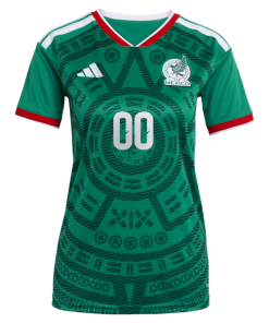 Alternative view of Mexico National Team adidas Women's 2026 Home Replica Custom Jersey - Green