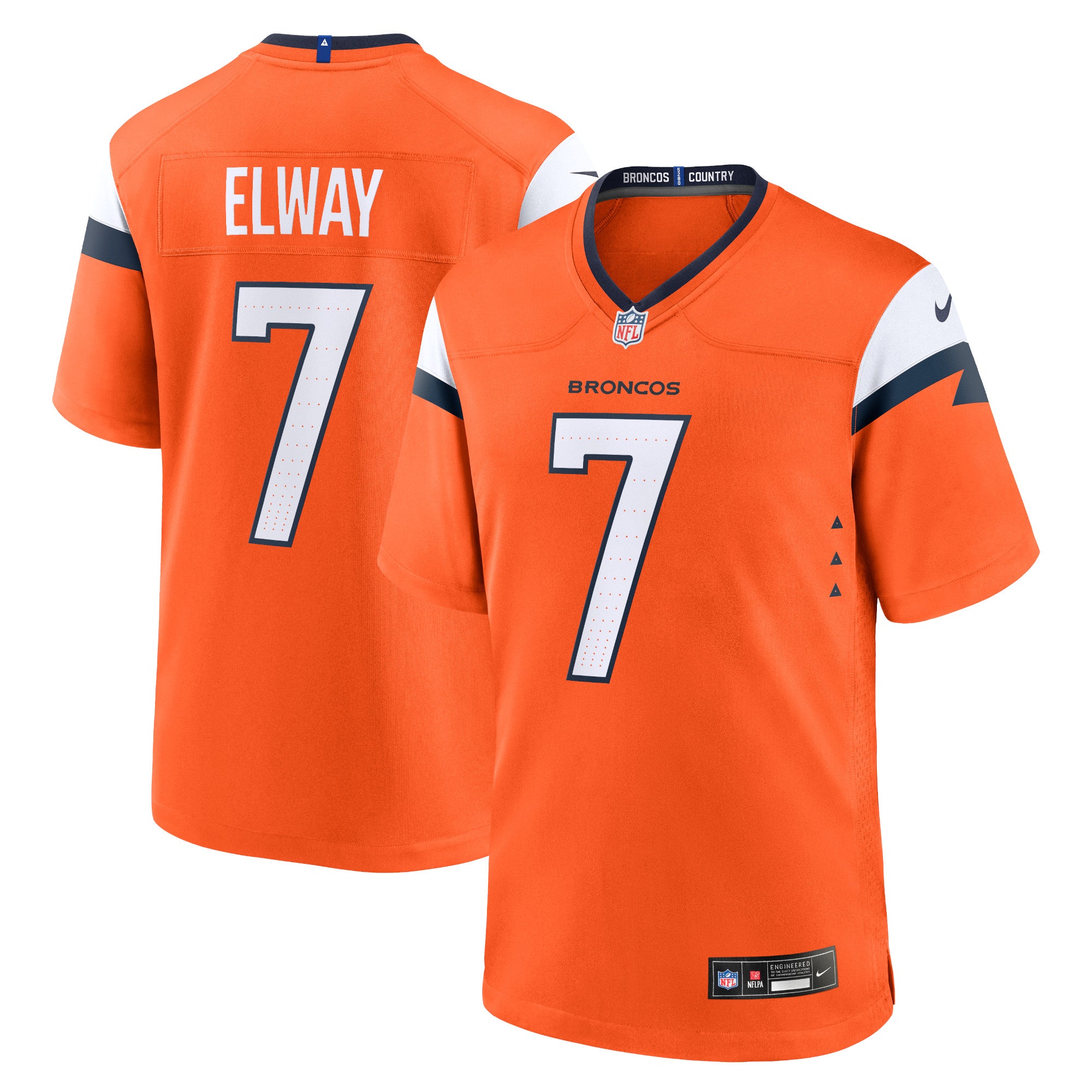 John Elway Denver Broncos Nike Alternate Retired Player Game Jersey - Navy - Image 6
