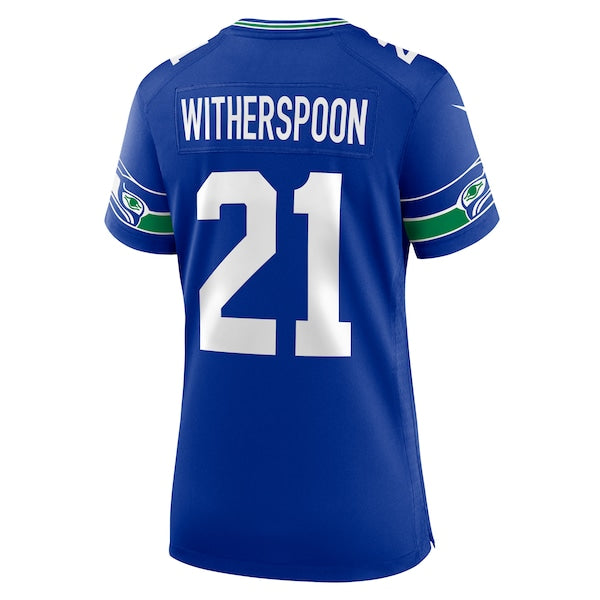 Devon Witherspoon Seattle Seahawks Nike Women's Throwback Player Game Jersey - Royal - Image 3