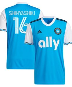 Andre Shinyashiki Charlotte FC adidas 2022 Primary Replica Player Jersey - Blue