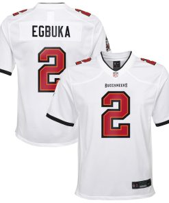 Emeka Egbuka Tampa Bay Buccaneers Nike Youth White Game Jersey - White/Red/Creamsicle