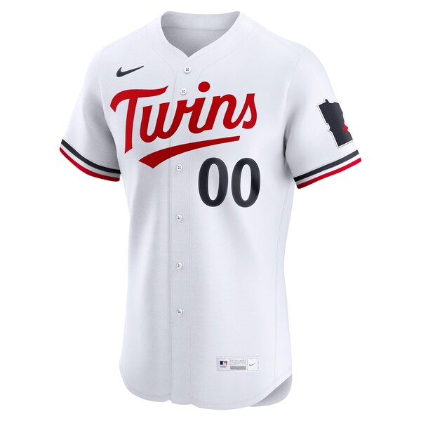 Minnesota Twins Nike Home Elite Custom Jersey - White - Image 2