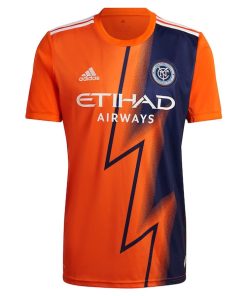 Alternative view of Thiago Martins New York City FC adidas 2023 The Volt Kit Replica Player Jersey - Orange