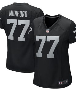 Thayer Munford Jr. Las Vegas Raiders Nike Women's Team Game Jersey -  Black