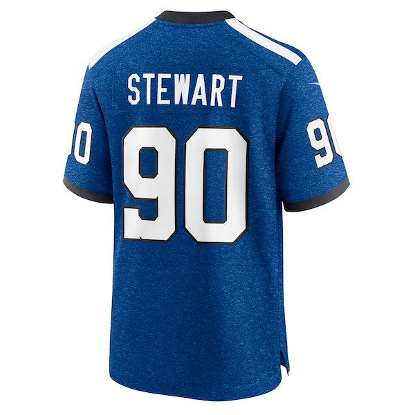 Grover Stewart Indianapolis Colts Nike Indiana Nights Alternate Game Jersey - Royal/Royal - Image 4