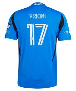 Alternative view of Giacomo Vrioni CF Montreal adidas 2025 Montr¨¦al Original Authentic Player Jersey - Blue