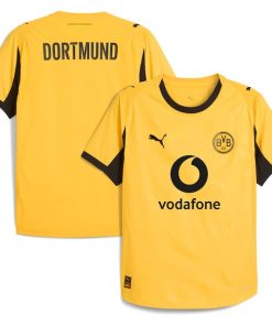 Alternative view of Borussia Dortmund Puma 2025/26 Cup Authentic Jersey - Yellow/Gray