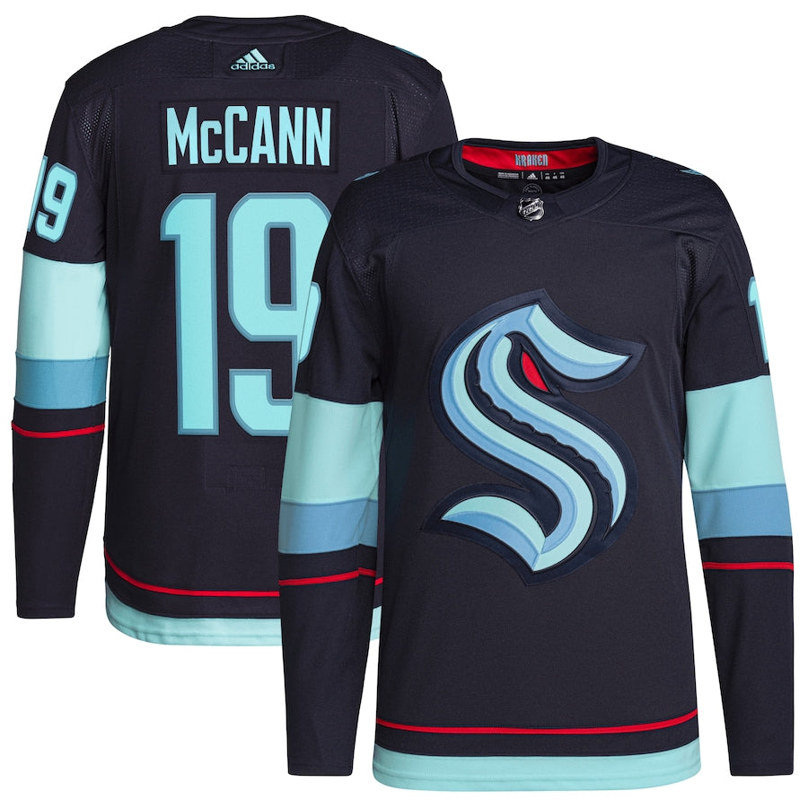 Jared McCann Seattle Kraken adidas Away Authentic Primegreen Player Jersey - White/Navy - Image 6