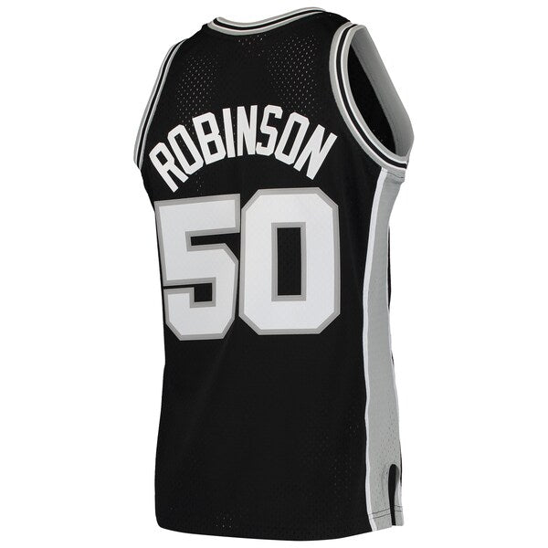 David Robinson San Antonio Spurs 1991/92 Hardwood Classics Swingman Jersey - Black - Image 3