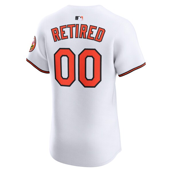Baltimore Orioles Nike Home Elite Pick-A-Player Retired Roster Jersey - White - Image 3