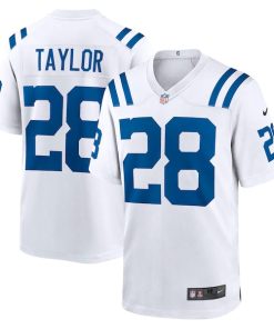 Alternative view of Jonathan Taylor Indianapolis Colts Nike Player Game Jersey - White/Royal