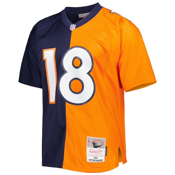 Peyton Manning Denver Broncos 2015 Split Legacy Replica Jersey - Navy/Orange - Image 2