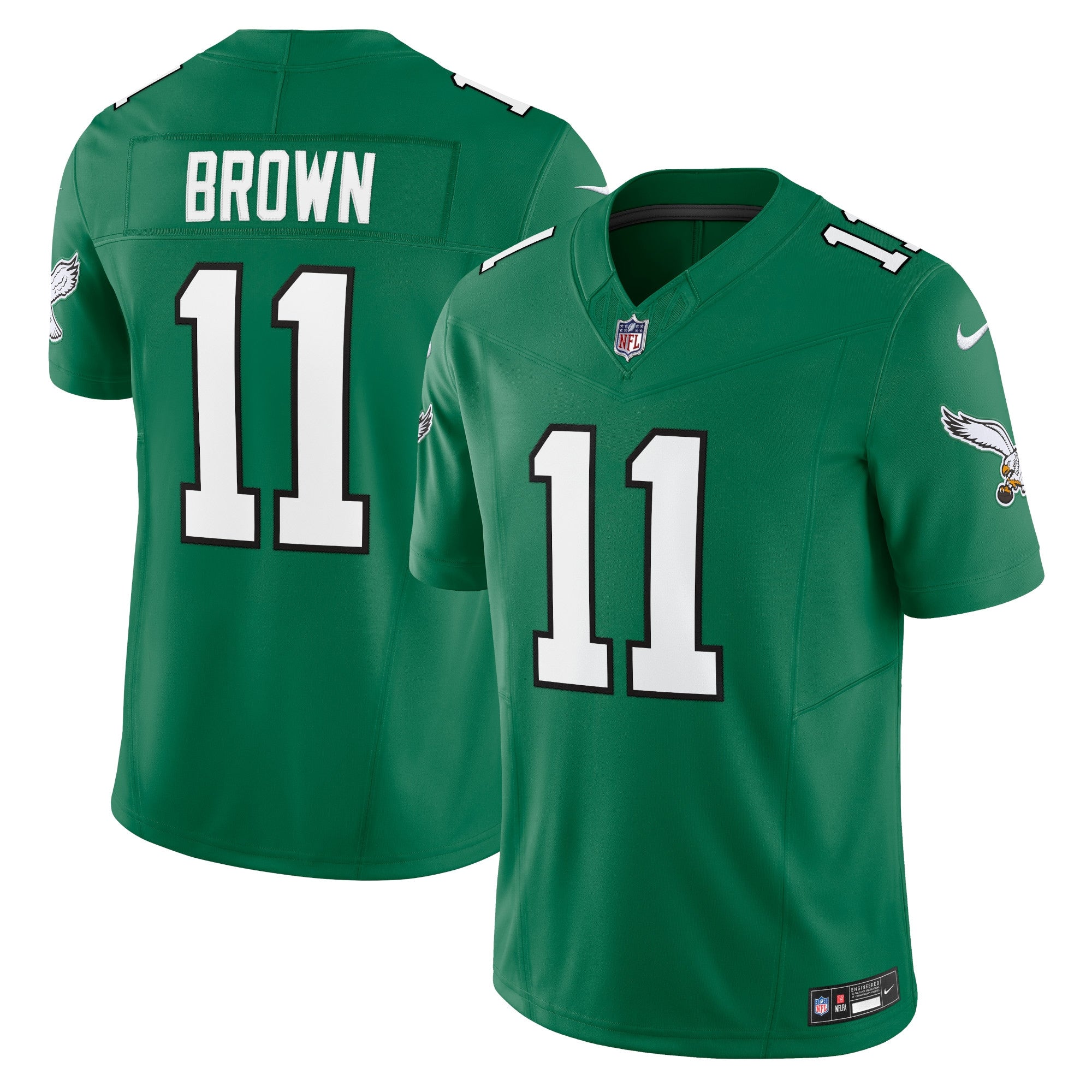 A.J. Brown Philadelphia Eagles Nike Vapor F.U.S.E. Limited Jersey - Green/Kelly Green - Image 5